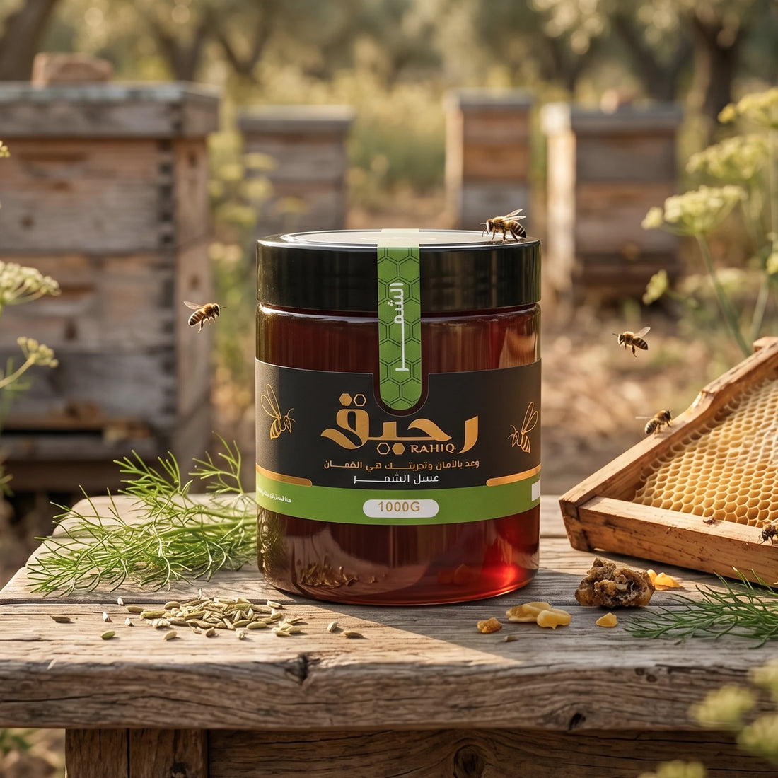 عسل رحيق الشمر الطبيعي